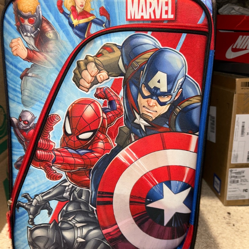 Marvel Red and Blue Superhero Suitcase